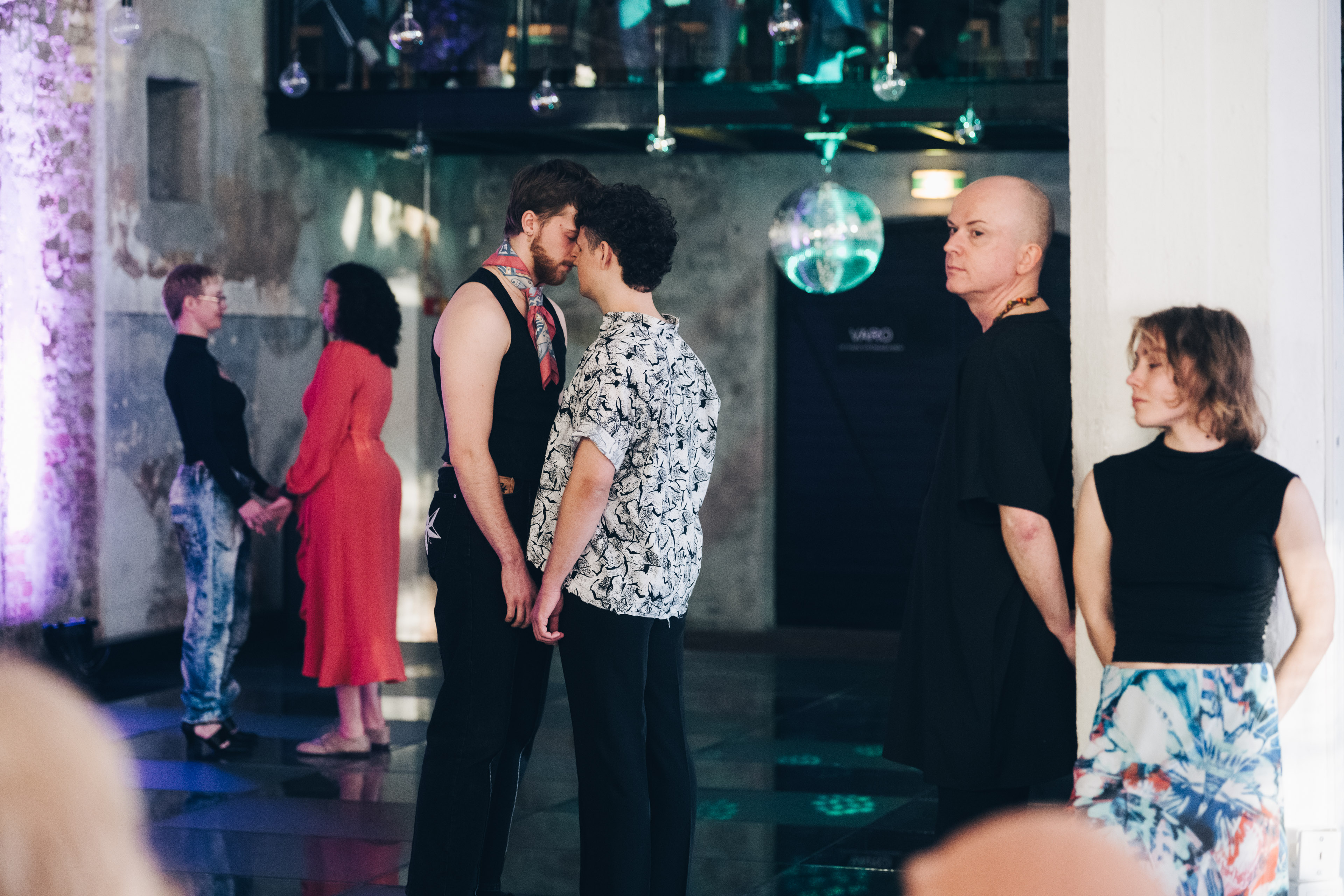 The six performers of Queer Tango Club - Baltic Takeover 2025